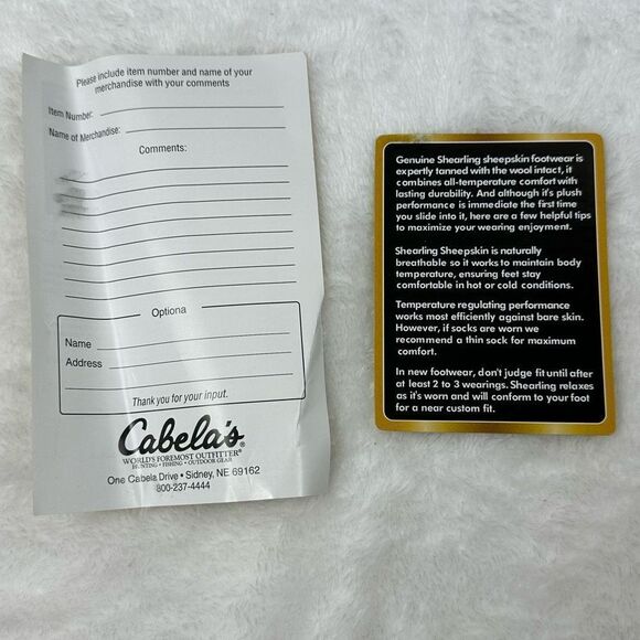 Cabela’s women’s sheepskin cocoa loungers size 9 - Picture 15 of 15